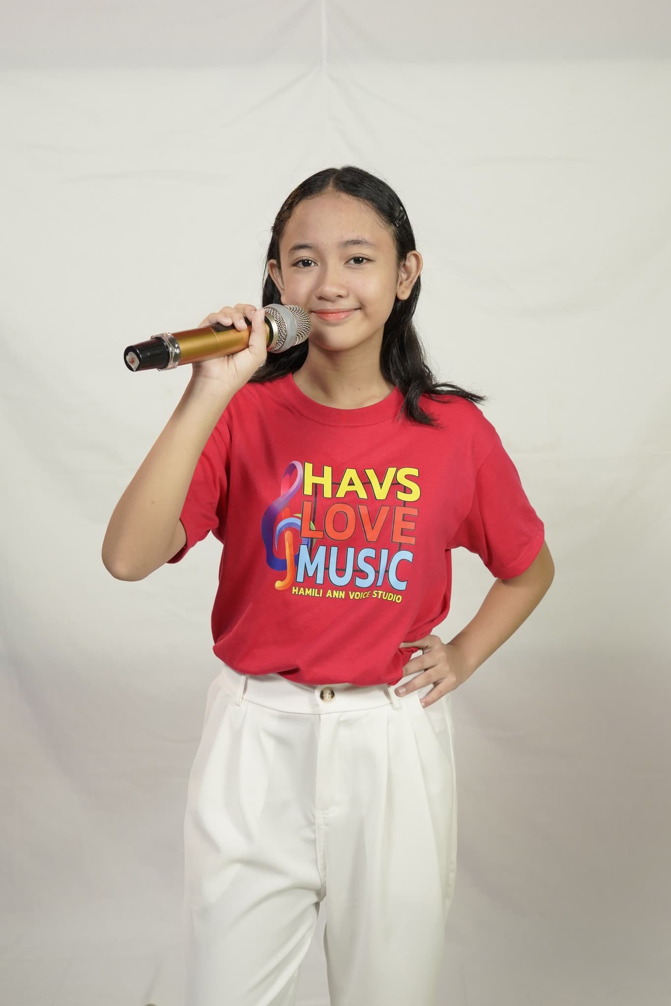 Happy kids performing